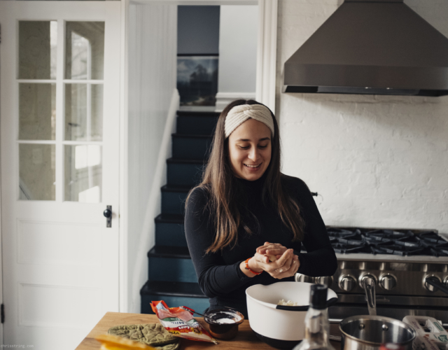 Arepa-making with Mariana